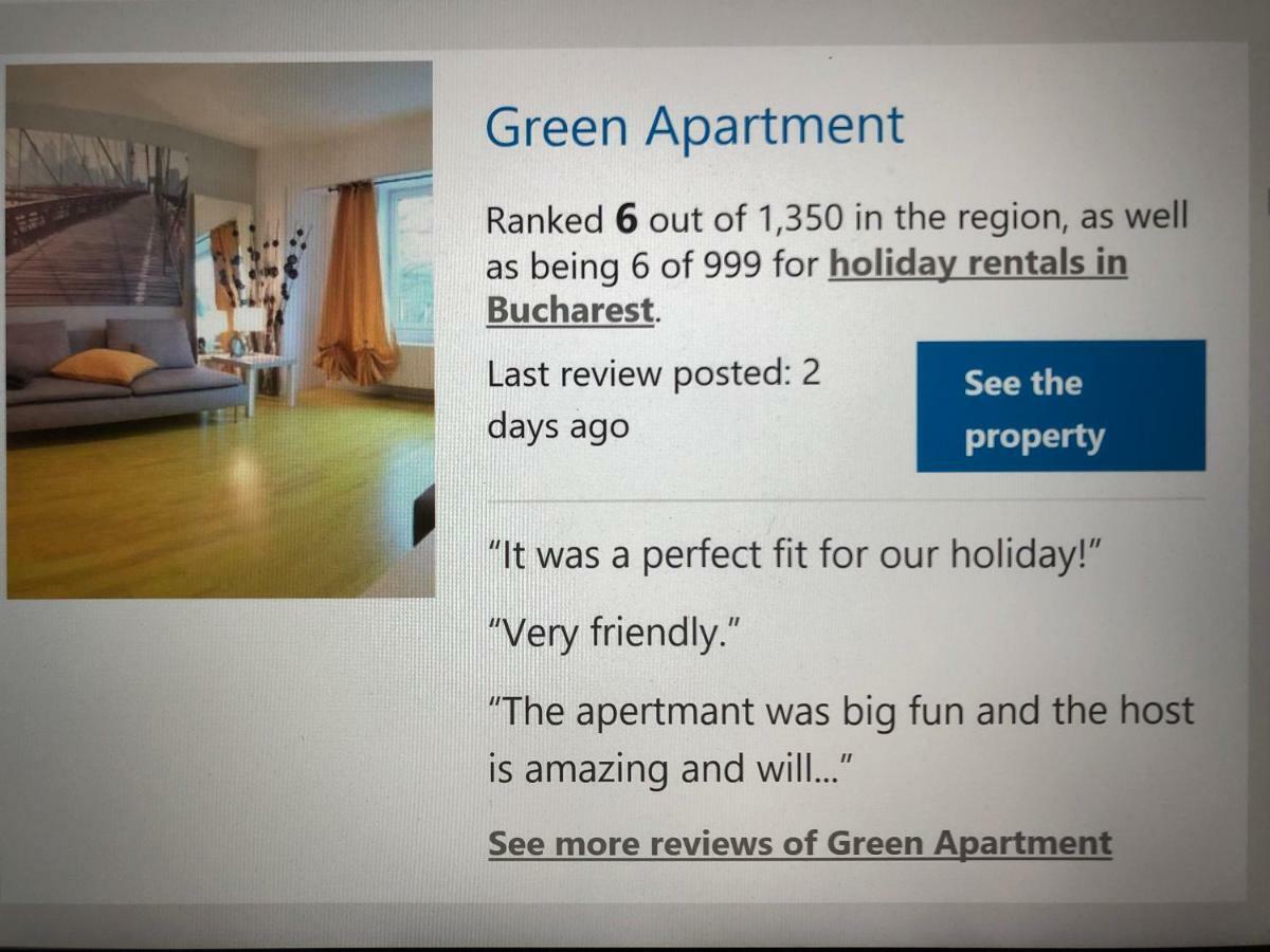 New Green Apartment Studio 1 Bukarest Kültér fotó